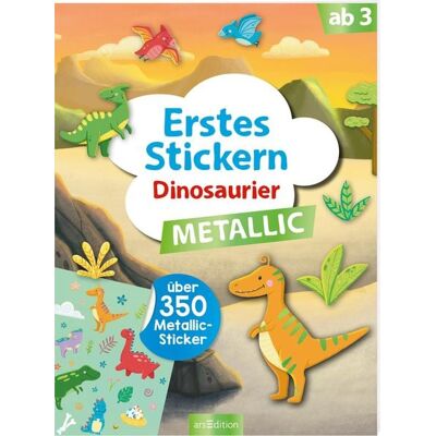 arsedition Erstes Stickern Metallic – Dinosaurier arsedition Erstes Stickern Metallic – Dinosaurier