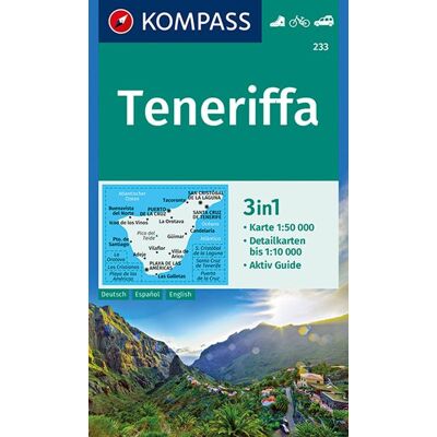 Kompass-Karten KOMPASS Wanderkarte 233 Teneriffa 1:50.000 Kompass-Karten KOMPASS Wanderkarte 233 Teneriffa 1:50.000