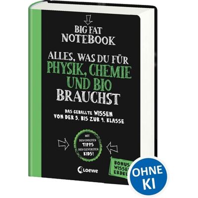 Loewe Big Fat Notebook - Alles, was du für Physik, Chemie und Bio brauchst - Das geballte Wissen von der 5. bis zur 9. Klasse. Mit Bonuswissen: Erdkunde Loewe Big Fat Notebook - Alles, was du für Physik, Chemie und Bio brauchst - Das geballte Wissen von der 5. bis zur 9. Klasse. Mit Bonuswissen: Erdkunde