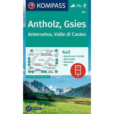 Kompass-Karten KOMPASS Wanderkarte 057 Antholz, Gsies, Anterselva, Valle di Casies 1:25.000 Kompass-Karten KOMPASS Wanderkarte 057 Antholz, Gsies, Anterselva, Valle di Casies 1:25.000