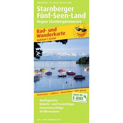 KOMPASS freytag und berndt Publicpress Rad- und Wanderkarte Starnberger Fünf-Seen-Land, Region StarnbergAmmersee 1:50.000 KOMPASS freytag und berndt Publicpress Rad- und Wanderkarte Starnberger Fünf-Seen-Land, Region StarnbergAmmersee 1:50.000