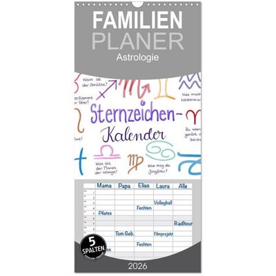 Familienplaner 2026 - Sternzeichen-Kalender mit 5 Spalten (Wandkalender, 21 x 45 cm) CALVENDO Familienplaner 2026 - Sternzeichen-Kalender mit 5 Spalten (Wandkalender, 21 x 45 cm) CALVENDO
