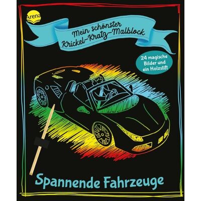 Arena Mein schönster Krickel-Kratz-Malblock. Spannende Fahrzeuge Arena Mein schönster Krickel-Kratz-Malblock. Spannende Fahrzeuge
