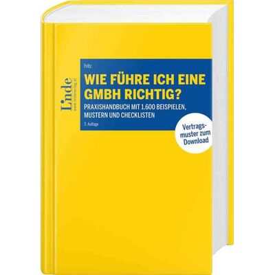 Linde Wie führe ich eine GmbH richtig? Linde Wie führe ich eine GmbH richtig?