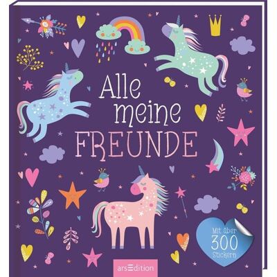arsedition Alle meine Freunde – Einhorn ¦ Mit über 300 Stickern arsedition Alle meine Freunde – Einhorn ¦ Mit über 300 Stickern