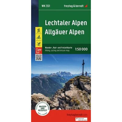 KOMPASS freytag und berndt Freytag & berndt Wanderkarte WK 351 Lechtaler Alpen - Allgäuer Alpen 1:50.000 KOMPASS freytag und berndt Freytag & berndt Wanderkarte WK 351 Lechtaler Alpen - Allgäuer Alpen 1:50.000