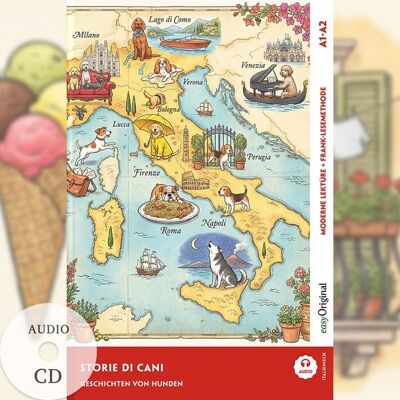 EasyOriginal Verlag Italienisch lernen mit lustigen Kurzgeschichten (A1-A2) - Storie di cani (+ Audio-CD) EasyOriginal Verlag Italienisch lernen mit lustigen Kurzgeschichten (A1-A2) - Storie di cani (+ Audio-CD)