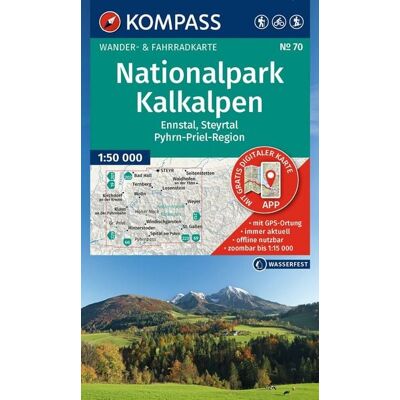 Kompass-Karten KOMPASS Wanderkarte 70 Nationalpark Kalkalpen, Ennstal, Steyrtal, Pyhrn-Priel-Region 1:50.000 Kompass-Karten KOMPASS Wanderkarte 70 Nationalpark Kalkalpen, Ennstal, Steyrtal, Pyhrn-Priel-Region 1:50.000