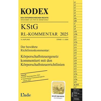 Linde KODEX KStG Richtlinien-Kommentar 2025 Linde KODEX KStG Richtlinien-Kommentar 2025