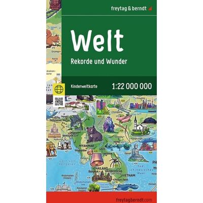 KOMPASS freytag und berndt Freytag & berndt Straßenkarte Weltkarte für Kinder 1:22 Mio. KOMPASS freytag und berndt Freytag & berndt Straßenkarte Weltkarte für Kinder 1:22 Mio.