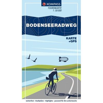 Kompass-Karten KOMPASS Fahrrad-Tourenkarte Bodenseeradweg 1:50.000 Kompass-Karten KOMPASS Fahrrad-Tourenkarte Bodenseeradweg 1:50.000