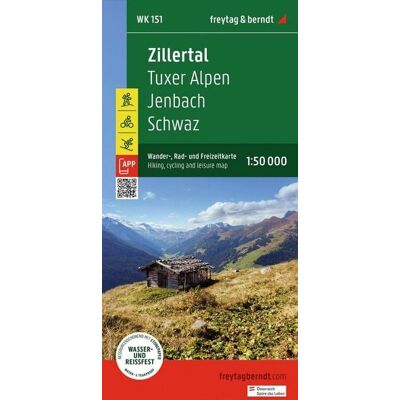 KOMPASS freytag und berndt Freytag & berndt Wanderkarte WK 151 Zillertal, Tuxer Alpen - Jenbach - Schwaz 1:50.000 KOMPASS freytag und berndt Freytag & berndt Wanderkarte WK 151 Zillertal, Tuxer Alpen - Jenbach - Schwaz 1:50.000