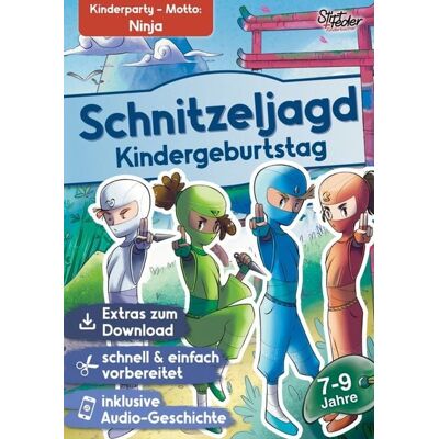 Stift+Feder Kinderbücher "Schnitzeljagd Kindergeburtstag mit Audio-Geschichte ""Die Elemente der Ninja"" für Kinder von 7-9 Jahren" Stift+Feder Kinderbücher "Schnitzeljagd Kindergeburtstag mit Audio-Geschichte ""Die Elemente der Ninja"" für Kinder von 7-9 Jahren"