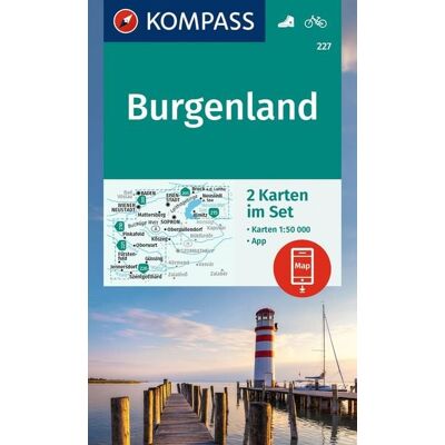 Kompass-Karten KOMPASS Wanderkarten-Set 227 Burgenland (2 Karten) 1:50.000 Kompass-Karten KOMPASS Wanderkarten-Set 227 Burgenland (2 Karten) 1:50.000