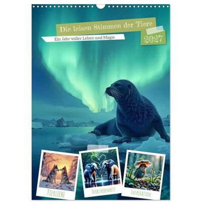 Die leisen Stimmen der Tiere (Wandkalender 2027 DIN A3 hoch), CALVENDO Monatskalender Die leisen Stimmen der Tiere (Wandkalender 2027 DIN A3 hoch), CALVENDO Monatskalender