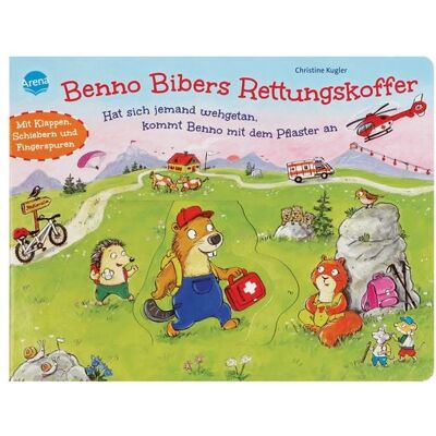 Arena Benno Bibers Rettungskoffer. Hat sich jemand wehgetan, kommt Benno mit dem Pflaster an Arena Benno Bibers Rettungskoffer. Hat sich jemand wehgetan, kommt Benno mit dem Pflaster an