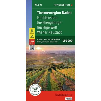 KOMPASS freytag und berndt Freytag & berndt Wanderkarte WK 023 Thermenregion Baden, Forchtenstein - Rosaliengebirge - Bucklige Welt - Wiener Neustadt 1:50.000 KOMPASS freytag und berndt Freytag & berndt Wanderkarte WK 023 Thermenregion Baden, Forchtenstein - Rosaliengebirge - Bucklige Welt - Wiener Neustadt 1:50.000