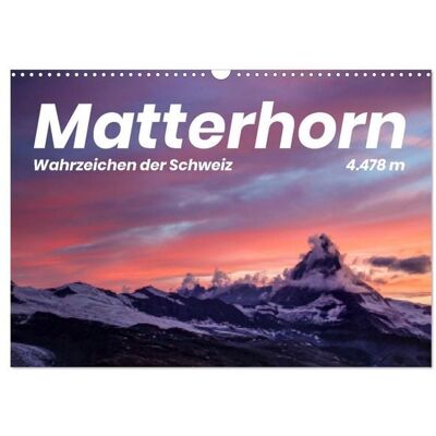 Matterhorn - Wahrzeichen der Schweiz (Wandkalender 2026 DIN A3 quer), CALVENDO Monatskalender Matterhorn - Wahrzeichen der Schweiz (Wandkalender 2026 DIN A3 quer), CALVENDO Monatskalender