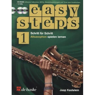 Hal Leonard Corporation Easy Steps für Altsaxophon, m. 2 Audio-CDs + CD-ROM.Vol.1 Hal Leonard Corporation Easy Steps für Altsaxophon, m. 2 Audio-CDs + CD-ROM.Vol.1
