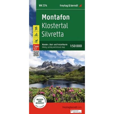 KOMPASS freytag und berndt freytag & berndt Wanderkarte WK 374 Montafon, Klostertal - Silvretta 1:50.000 KOMPASS freytag und berndt freytag & berndt Wanderkarte WK 374 Montafon, Klostertal - Silvretta 1:50.000