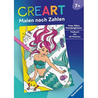 Ravensburger Verlag GmbH CreArt Malen nach Zahlen ab 7: Feen, Elfen, Meerjungfrauen Ravensburger Verlag GmbH CreArt Malen nach Zahlen ab 7: Feen, Elfen, Meerjungfrauen