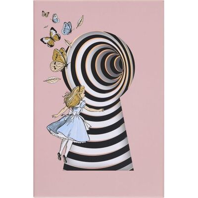 Moleskine Alice im Wunderland Notizbuch limitierte Ausgabe, L/A5, liniert, fester Einband, wiederverwendbare thematische Box Moleskine Alice im Wunderland Notizbuch limitierte Ausgabe, L/A5, liniert, fester Einband, wiederverwendbare thematische Box