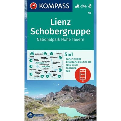 Kompass-Karten KOMPASS Wanderkarte 48 Lienz, Schobergruppe, Nationalpark Hohe Tauern 1:50.000 Kompass-Karten KOMPASS Wanderkarte 48 Lienz, Schobergruppe, Nationalpark Hohe Tauern 1:50.000