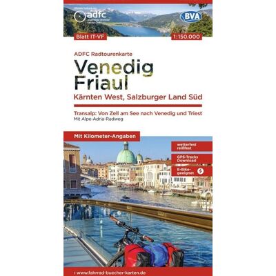 Kompass-Karten BVA ADFC Radtourenkarte Venedig, Friaul - Kärnten West, Salzburger Land Süd, 1:150.000 Kompass-Karten BVA ADFC Radtourenkarte Venedig, Friaul - Kärnten West, Salzburger Land Süd, 1:150.000