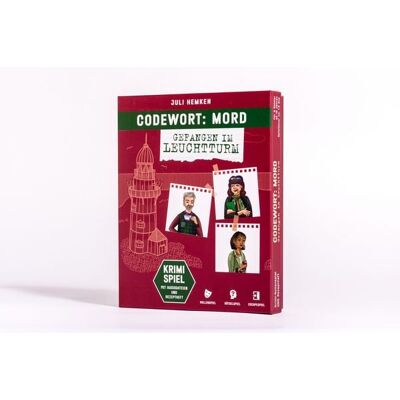 Bassermann Codewort: Mord. Gefangen im Leuchtturm. Krimidinner-Rollenspiel und Kochbuch. Für 6 Spieler ab 12 Jahren. Bassermann Codewort: Mord. Gefangen im Leuchtturm. Krimidinner-Rollenspiel und Kochbuch. Für 6 Spieler ab 12 Jahren.