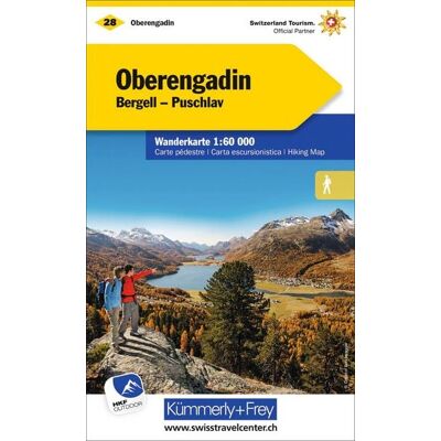 Kümmerly+Frey Wanderkarte 28 Oberengadin 1:60.000 Kümmerly+Frey Wanderkarte 28 Oberengadin 1:60.000