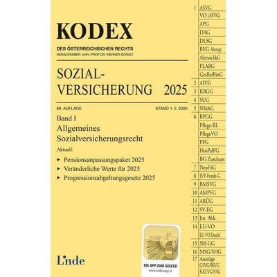 Linde KODEX Sozialversicherung 2025, Band I Linde KODEX Sozialversicherung 2025, Band I
