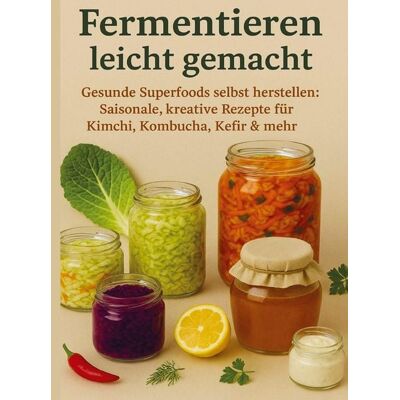 Bookmundo Fermentieren leicht gemacht Gesunde Superfoods selbst herstellen: Saisonale, kreative Rezepte für Kimchi, Kombucha, Kefir & mehr Bookmundo Fermentieren leicht gemacht Gesunde Superfoods selbst herstellen: Saisonale, kreative Rezepte für Kimchi, Kombucha, Kefir & mehr