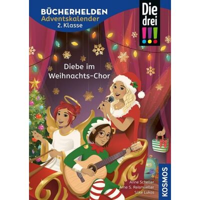 Kosmos Die drei !!!, Bücherhelden 2. Klasse, Adventskalender, Diebe im Weihnachts-Chor Kosmos Die drei !!!, Bücherhelden 2. Klasse, Adventskalender, Diebe im Weihnachts-Chor
