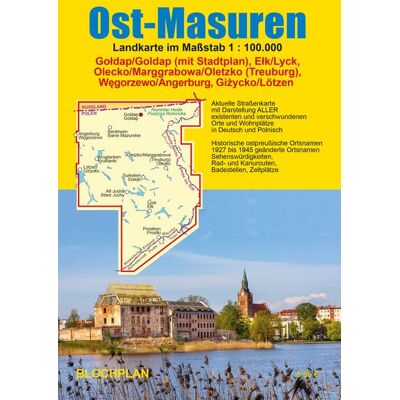 Blochplan Landkarte Ost-Masuren Blochplan Landkarte Ost-Masuren