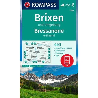 Kompass-Karten KOMPASS Wanderkarte 050 Brixen und Umgebung / Bressanone e dintorni 1:25.000 Kompass-Karten KOMPASS Wanderkarte 050 Brixen und Umgebung / Bressanone e dintorni 1:25.000