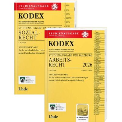 Linde KODEX-Paket Studienausgabe Arbeits- und Sozialrecht Salzburg 2026 Linde KODEX-Paket Studienausgabe Arbeits- und Sozialrecht Salzburg 2026