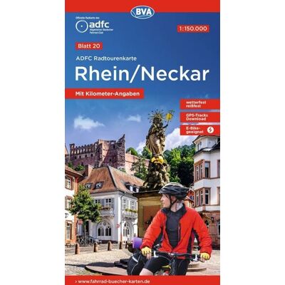 Kompass-Karten BVA ADFC Radtourenkarte Rhein /Neckar 1:150.000 Kompass-Karten BVA ADFC Radtourenkarte Rhein /Neckar 1:150.000