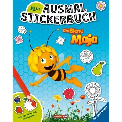 Ravensburger Verlag GmbH Mein Ausmalstickerbuch: Die Biene Maja Ravensburger Verlag GmbH Mein Ausmalstickerbuch: Die Biene Maja