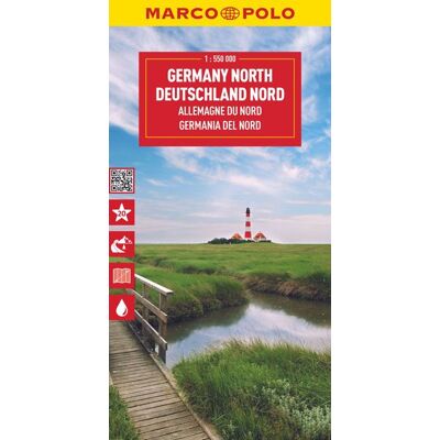 MairDuMont MARCO POLO Reisekarte Deutschland Nord 1:550.000 MairDuMont MARCO POLO Reisekarte Deutschland Nord 1:550.000