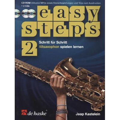 Hal Leonard Publishing Corporation Easy Steps für Altsaxophon, m. 2 Audio-CDs + CD-ROM. Vol.2 Hal Leonard Publishing Corporation Easy Steps für Altsaxophon, m. 2 Audio-CDs + CD-ROM. Vol.2