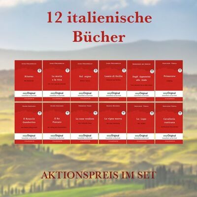 EasyOriginal Verlag 12 italienische Bücher (Bücher +12 Audio-CDs) - Lesemethode von Ilya Frank EasyOriginal Verlag 12 italienische Bücher (Bücher +12 Audio-CDs) - Lesemethode von Ilya Frank