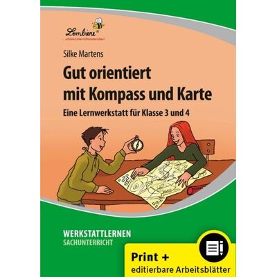 Lernbiene Gut orientiert mit Kompass und Karte Lernbiene Gut orientiert mit Kompass und Karte