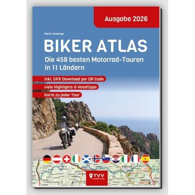 TVV Touristik-Verlag GmbH Biker Atlas 2026 TVV Touristik-Verlag GmbH Biker Atlas 2026