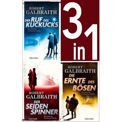 Penguin Random House Die Cormoran-Strike-Reihe Band 1-3: - Der Ruf des Kuckucks / Der Seidenspinner / Die Ernte des Bösen (3in1-Bundle) Penguin Random House Die Cormoran-Strike-Reihe Band 1-3: - Der Ruf des Kuckucks / Der Seidenspinner / Die Ernte des Bösen (3in1-Bundle)