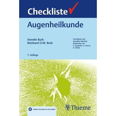 Thieme Checkliste Augenheilkunde Thieme Checkliste Augenheilkunde