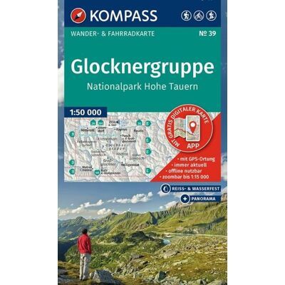 Kompass-Karten KOMPASS Wanderkarte 39 Glocknergruppe, Nationalpark Hohe Tauern 1:50.000 Kompass-Karten KOMPASS Wanderkarte 39 Glocknergruppe, Nationalpark Hohe Tauern 1:50.000