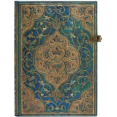 Paperblanks Hardcover Notizbuch Chroniken in Türkis, Midi, Liniert Paperblanks Hardcover Notizbuch Chroniken in Türkis, Midi, Liniert