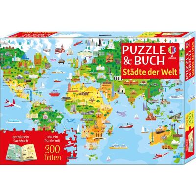 Usborne Publishing Puzzle & Buch: Städte der Welt Usborne Publishing Puzzle & Buch: Städte der Welt