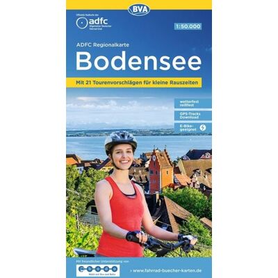 Kompass-Karten BVA ADFC Regionalkarte Bodensee 1:50.000 Kompass-Karten BVA ADFC Regionalkarte Bodensee 1:50.000