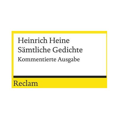 Reclam, Philipp Sämtliche Gedichte Reclam, Philipp Sämtliche Gedichte